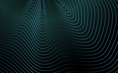 Wall Mural - blue ripples on the abstract background illustration surface. vector explosion lines equalizer patte