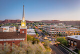 Fototapeta Niebo - Saint George Utah Historic Downtown 13