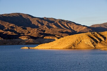 Wall Mural - Southern California Sunsets at Pyramid Lake