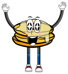 Poster - Pancake with arms and legs