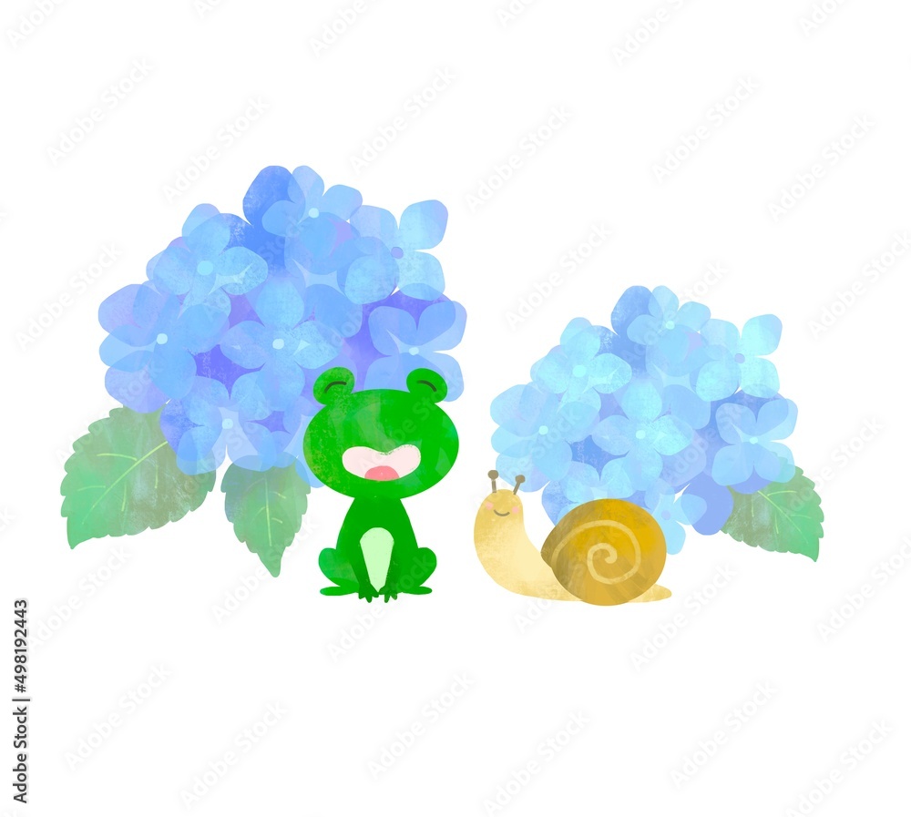 カエル着ぐるみBABY♡カタツムリ.紫陽花