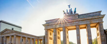 Germany, Berlin, Sun Shining Over Brandenburg Gate