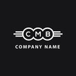 CMB letter logo design on black background. CMB  creative initials letter logo concept. CMB letter design.