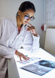 Shes got a dental procedure to plan out. Cropped shot of a young female dentist analysing an x-ray.