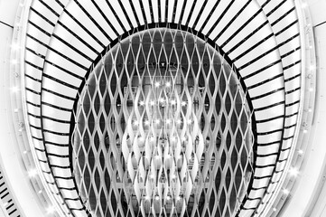 Aufkleber - Details of ceiling of modern architecture. building abstract background pattern