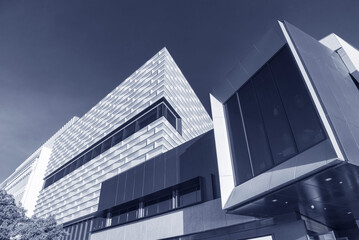 Poster - Exterior of modern architecture. Building abstract background