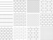 seamless hatch pattern of architectural texture background- brick and roof