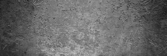 blank grey grunge cement wall texture background, background panorama banner long
