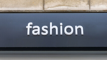 Canvas Print - White Fashion Sign