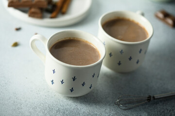 Poster - Homemade hot chocolate with spices