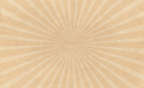 Sun sunburst texture vintage grungy beige abstract background. Old brown paper in retro style. Vector illustration