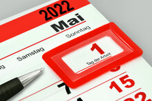 Deutscher Kalender Und Datum Sonntag, 1. Mai 2022