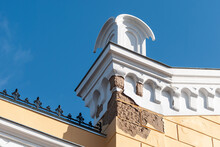 Details Of A Historic Building From Which Plaster Falls Off, Kuldiga, Latvia.
