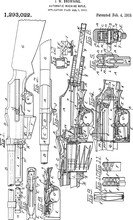 1919 Automatic Machine Rifle Patent Art Poster1