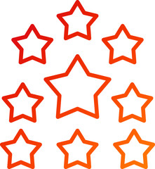 Sticker - Stars Icon Style