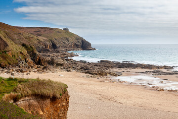 Wall Mural - Praa Sands Beach Cornwall England UK