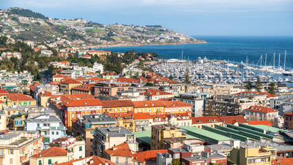 Canvas Print - Cityscape of Sanremo, Italy