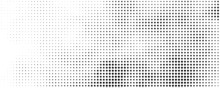 Black And White Background With Halftone Dot Pattern 