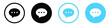 comment icon speech bubble symbol Chat message icons - talk message Bubble chat icon	
