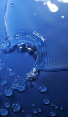 Wall Mural - Blue Water Drops