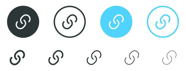 Leinwandbilder - Link icon, internet url symbol connect button	
