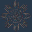 © longquattro - Abstract runes colorful wallpaper