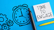Time to engage is shown on the photo using the text