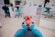 Simulator for a dentist student. Modern dental clinic