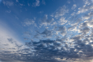 Wall Mural - blue sky with clouds - sky replacements texture background