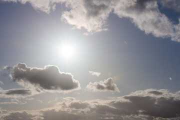 Wall Mural - blue sky and clouds  - sky replacement texture