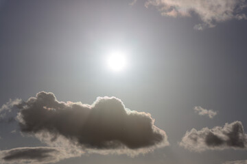 Wall Mural - sun and cloud  - sky replacement texture