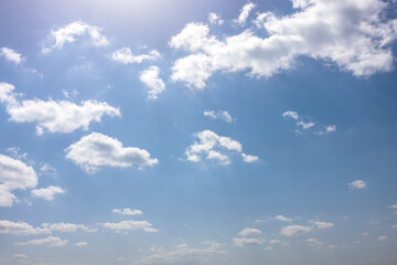 Wall Mural - blue sky with clouds sky replacement texture