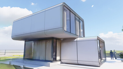 Aufkleber - Modern architecture home design