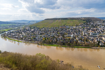 Poster - Hochwasser der Mosel in  Bernkastel-Kues