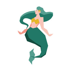 Wall Mural - mermaid fantastic creature