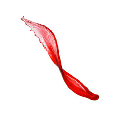 Wall Mural - Isolated Red wine splash on white background.