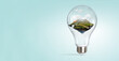 © Sergey Nivens - Mountain inside light bulb . Mixed media