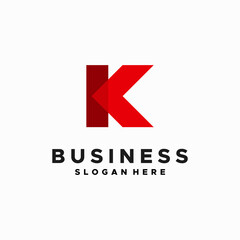 Wall Mural - modern geometric k initial logo designs concept vector, business initial letter logo