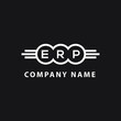 ERP letter logo design on black background. ERP creative initials letter logo concept. ERP letter design. 
