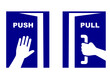 pull push icon illustration vector flat