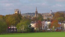 The Dreaming Spires Of Oxford From South Parks, Long Lens.