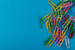 Colored paper clips.