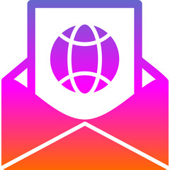 Poster - World Letter Icon