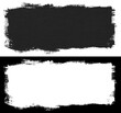 © Roman Samokhin - Hand painted black block of paint texture isolated on white background with clipping mask (alpha channel) for quick isolation.