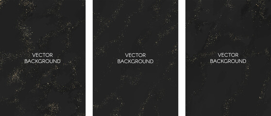 Wall Mural - Set of vector universal backgrounds with glitter and copy space for text	
