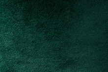 Elegant Dark Green Velvety Fabric Background