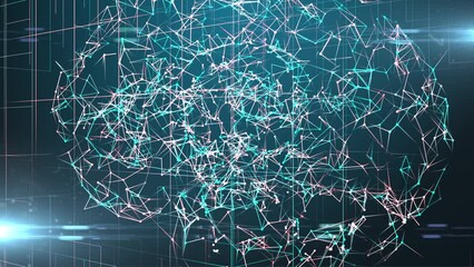 Wall Mural - brain ai artificial intelligence digital robotic deep learning computer machine