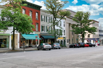 Wall Mural - Greenwich Avenue Shopping District