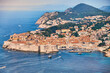 Blick von einem Aussichtspunkt auf die Altstadt von Dubrovnik