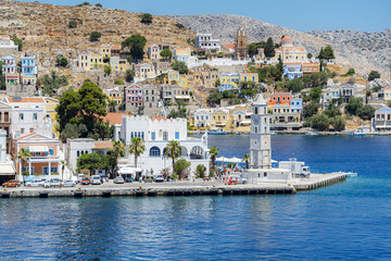 Wall Mural - Symi Greek island and part of the Dodecanese island group.